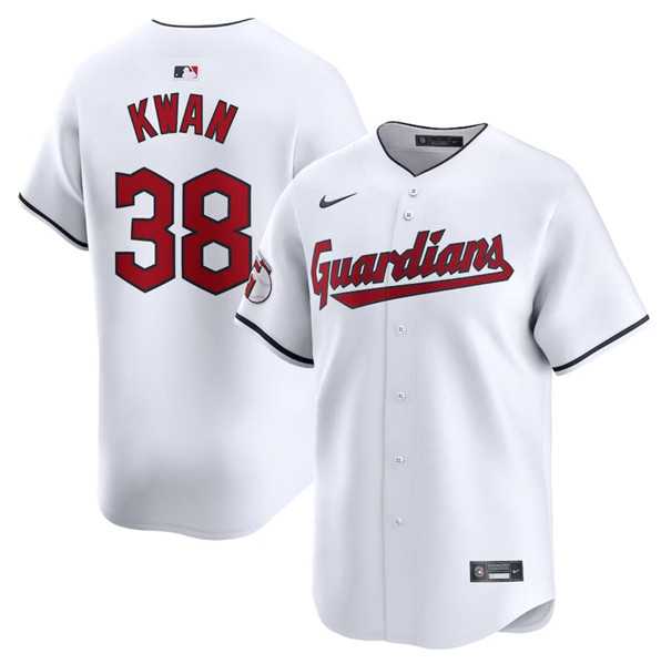 Men%27s Cleveland Guardians #38 Steven Kwan White Home Limited Baseball Stitched Jersey Dzhi->cincinnati reds->MLB Jersey